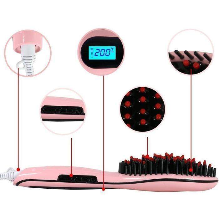 Fast Hair Straightener-Pink