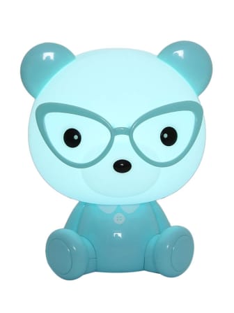 Rabbit Mini Cartoon Electric Table LED Lamp - Blue