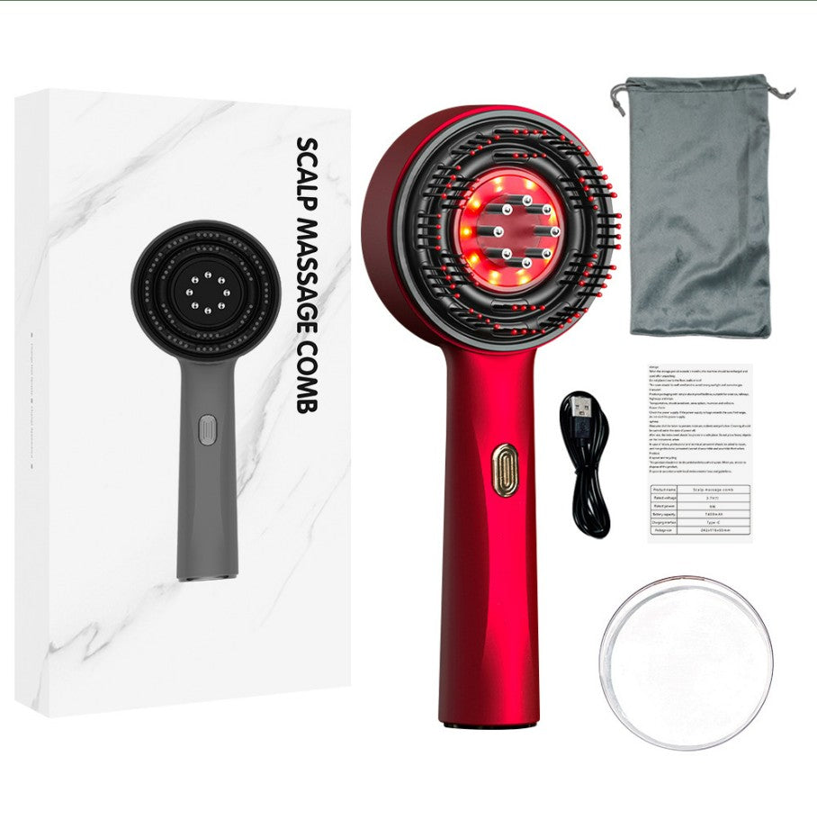 Electric Vibration Massage Comb Portable Hair Follicle Comb