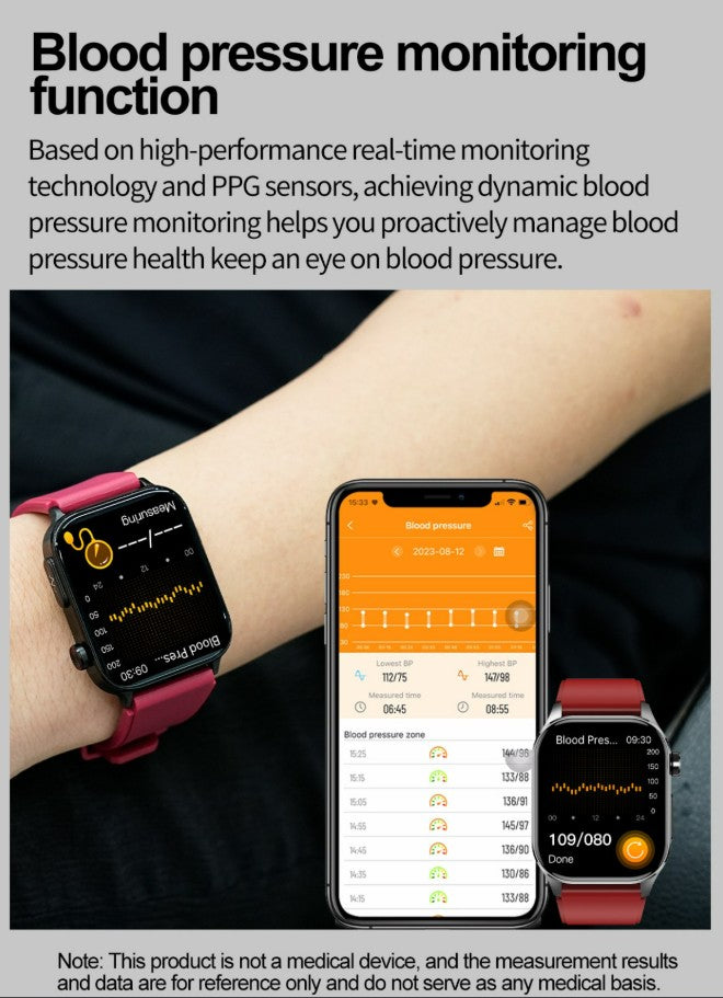 New ET580 Smartwatch - Red